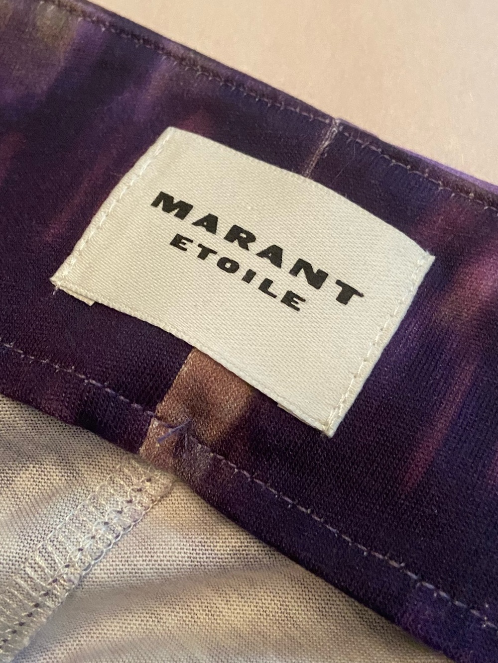 Isabel Marant Étoile Berenice Cotton Jersey Mini Tie Dye Wrap Skirt - Picture 9 of 11